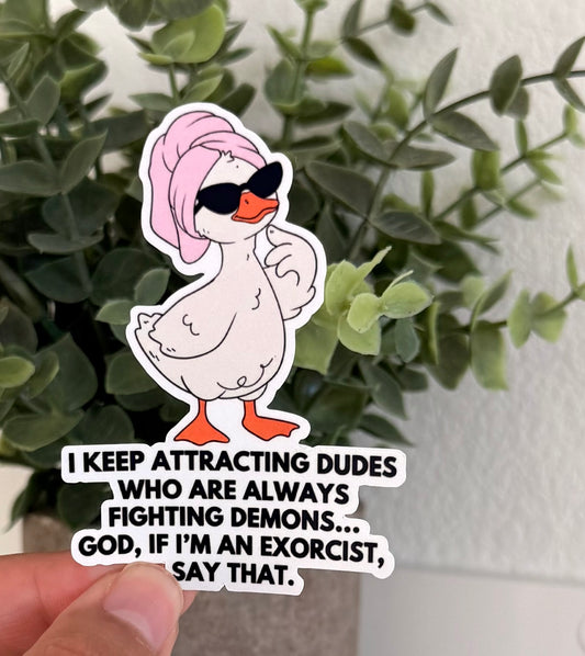 I Keep Attracting Sticker 3"