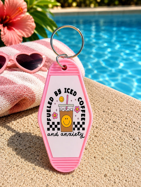 Fuled By Iced Coffee Keychain